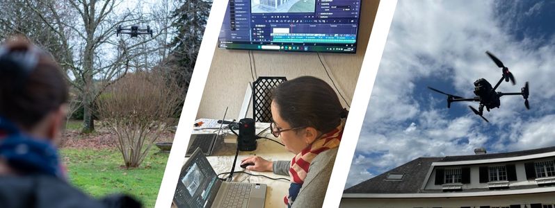 Dans le domaine de la vidéo, la formation joue un rôle crucial pour acquérir les compétences nécessaires, tant dans la captation des images que dans la post production et le montage vidéo. Que ce soit pour piloter un drone, utiliser des outils sophistiqués comme DaVinci Resolve, ou même comprendre les aspects techniques de la post production, une formation bien structurée est la clé pour développer des compétences professionnelles. Imaginez une scène divisée en trois images. À gauche, une femme pilote un drone en extérieur, en plein apprentissage. Elle est concentrée, ajustant avec précision les commandes du drone pour capturer des prises de vue aériennes. Au milieu, une autre stagiaire est plongée dans l’utilisation de DaVinci Resolve, l'un des logiciels de montage vidéo et de post production les plus performants et prisés dans l'industrie. À droite, un drone vole sur le site de la formation, un environnement propice à l’apprentissage des technologies avancées de la prise de vue aérienne et du montage vidéo. La formation au pilotage de drone La première image représente une étape clé dans l’apprentissage de la vidéo aérienne : la maîtrise du drone. Le pilotage d’un drone requiert une compréhension technique précise, car chaque mouvement doit être anticipé pour capturer des images nettes et dynamiques. La formation dispensée dans ce cadre comprend généralement des modules théoriques sur la réglementation et la sécurité, ainsi que des sessions pratiques permettant aux stagiaires d’acquérir une maîtrise complète du pilotage. Cette formation permet aux opérateurs de drones de s’habituer aux différentes configurations de vol, que ce soit en milieu urbain, en pleine nature ou encore dans des environnements complexes où la précision est primordiale. Une stagiaire, comme celle sur l’image de gauche, apprend non seulement à piloter le drone, mais aussi à capter des prises de vue de haute qualité, en tenant compte de la lumière, du cadre, et des angles de vue. La post production : Une étape incontournable avec DaVinci Resolve La deuxième image se concentre sur l'apprentissage du montage vidéo. Après avoir capté des images avec un drone, la prochaine étape est la post production. C’est là qu’intervient DaVinci Resolve, l'un des logiciels les plus puissants pour la post production et le montage vidéo. Ce logiciel propose une multitude d’outils permettant non seulement de monter des séquences, mais aussi de réaliser des ajustements colorimétriques, d’appliquer des effets spéciaux, et d’améliorer la qualité visuelle de chaque image capturée. La stagiaire sur cette image apprend à utiliser DaVinci Resolve dans le cadre de la formation, avec une attention particulière portée à chaque étape du montage vidéo. Le montage est un processus créatif qui consiste à sélectionner les meilleures prises, à les organiser de manière cohérente, et à ajouter des transitions et effets pour produire une vidéo fluide et captivante. DaVinci Resolve permet de gérer facilement cette étape grâce à une interface intuitive, mais riche en fonctionnalités avancées. La formation sur DaVinci Resolve inclut des sessions pratiques où les stagiaires sont encouragés à manipuler des séquences capturées par drone, à expérimenter différentes techniques de montage, et à optimiser la qualité de la vidéo finale. Le logiciel offre des fonctionnalités telles que le multi-caméras, le suivi des objets en mouvement, et la stabilisation d’image, des outils essentiels pour le montage vidéo professionnel. Le drone en vol : Un outil essentiel pour la création de vidéos professionnelles La troisième image représente un drone en plein vol sur le site de la formation. C’est un moment symbolique, car le drone est l’outil qui permet de capturer des images aériennes uniques. Grâce à la formation, les stagiaires apprennent à manier cet équipement pour réaliser des prises de vue inédites et spectaculaires. Ces images seront ensuite traitées dans DaVinci Resolve lors de la post production, où chaque détail pourra être affiné. Le drone permet de capturer des angles que des caméras au sol ne peuvent atteindre. En volant au-dessus d’un paysage ou en s'approchant de bâtiments ou d’objets avec une précision extrême, il devient un outil essentiel pour toute production vidéo moderne. La formation au pilotage de drone permet aux stagiaires de développer une expertise en matière de captation, ce qui facilite ensuite le travail de montage vidéo. L'importance d'une formation complète Les trois images illustrent parfaitement les différentes facettes d’une formation complète dans le domaine de la vidéo. Le processus commence par la capture des images avec un drone. Cela implique un apprentissage rigoureux des techniques de pilotage, mais aussi une connaissance des conditions idéales pour obtenir des séquences de qualité. C’est l’étape de la pré-production, où chaque détail compte pour la réussite du projet vidéo. Vient ensuite la phase de montage vidéo. C'est à ce moment-là que les images brutes capturées par le drone prennent vie. Grâce à DaVinci Resolve, un logiciel spécialement conçu pour la post production, les stagiaires peuvent transformer ces séquences en une œuvre finale cohérente. Ils apprennent à couper, réorganiser, et assembler les images, tout en y ajoutant des effets visuels, des transitions, et une bande sonore qui rendra la vidéo captivante. Enfin, la post production complète l’œuvre en apportant les touches finales. DaVinci Resolve permet d’ajuster la colorimétrie des images, de stabiliser les séquences si nécessaire, et d'ajouter des effets spéciaux qui donnent à la vidéo un aspect professionnel. Les stagiaires peuvent ainsi expérimenter et affiner leurs compétences à travers des exercices pratiques et des projets concrets. DaVinci Resolve : Un logiciel de référence L’un des atouts majeurs de la formation réside dans l’apprentissage de DaVinci Resolve. Ce logiciel est un choix incontournable pour les professionnels de la vidéo en raison de sa polyvalence et de ses outils performants. Il combine des fonctionnalités d’étalonnage de couleur, de montage vidéo, et d’effets spéciaux, ce qui en fait une solution tout-en-un pour la post production. La formation sur DaVinci Resolve permet aux stagiaires d’acquérir des compétences qui leur seront utiles tout au long de leur carrière. Ils apprennent à gérer des projets complexes, à organiser des timelines, et à produire des vidéos de qualité professionnelle. Que ce soit pour des productions audiovisuelles commerciales, des documentaires, ou des vidéos artistiques, l’utilisation de DaVinci Resolve leur offre un contrôle total sur le résultat final. Le processus de création d’une vidéo professionnelle passe par plusieurs étapes essentielles : la capture des images, le montage vidéo, et la post production. Une formation adéquate dans chacun de ces domaines permet d’acquérir une maîtrise complète des outils et des techniques nécessaires. Les trois images que nous avons décrites – une femme pilotant un drone, une stagiaire utilisant DaVinci Resolve, et un drone en vol sur le site de la formation – illustrent bien cette démarche d’apprentissage. En suivant une formation complète qui inclut la prise de vue aérienne avec un drone, l’utilisation de DaVinci Resolve pour la post production, et le montage vidéo, les stagiaires sont prêts à aborder tous les aspects d’une production vidéo avec compétence et créativité. Grâce à ces outils et à ce savoir-faire, ils peuvent transformer des idées en réalité et produire des vidéos captivantes qui répondent aux exigences les plus élevées de l’industrie audiovisuelle.